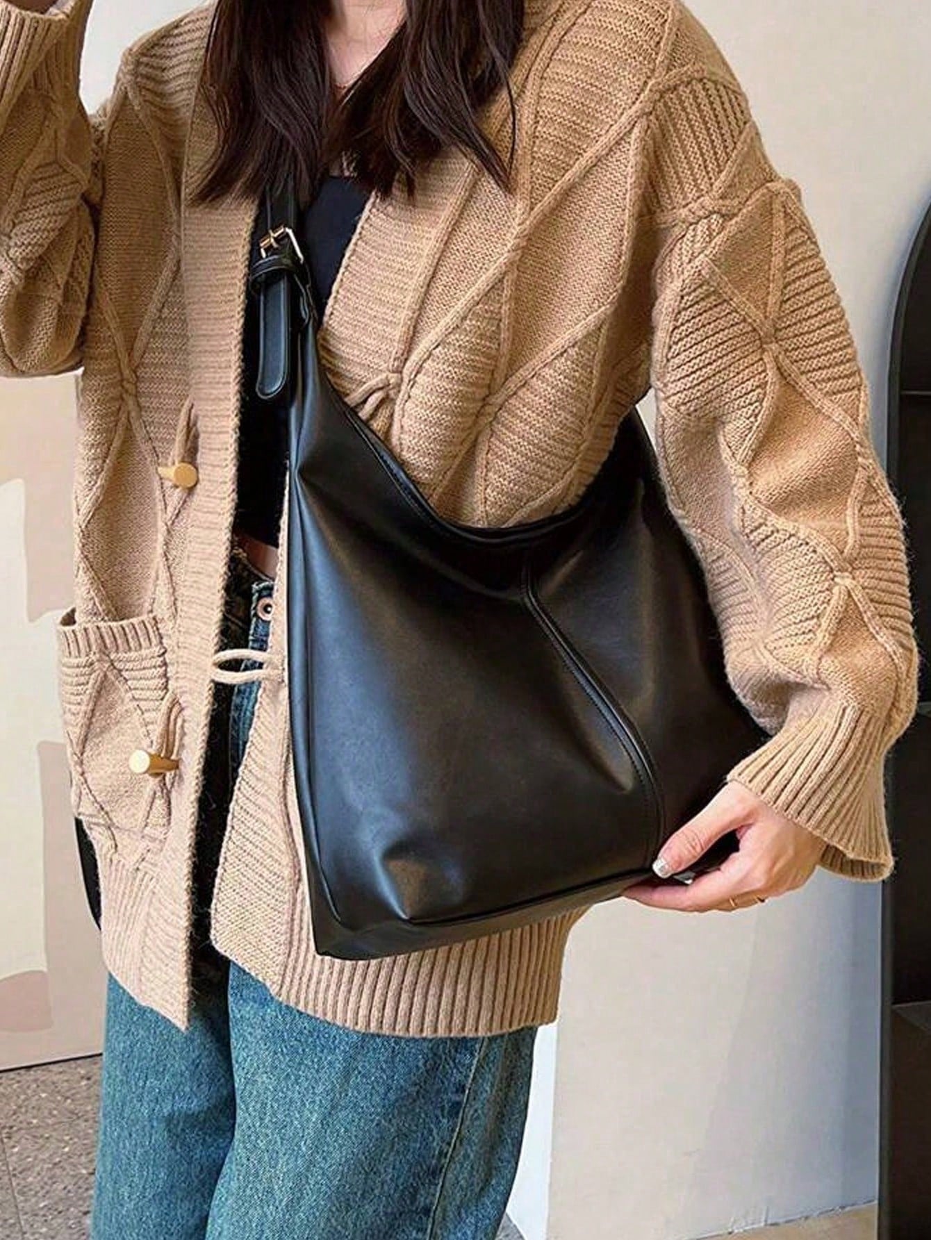 Sleek Large Tote Bag Anti-Scratch Soft Bolsos Para Mujer For Office Women Chic PU Material To Work Bags For Women Shoulder Bags For Women