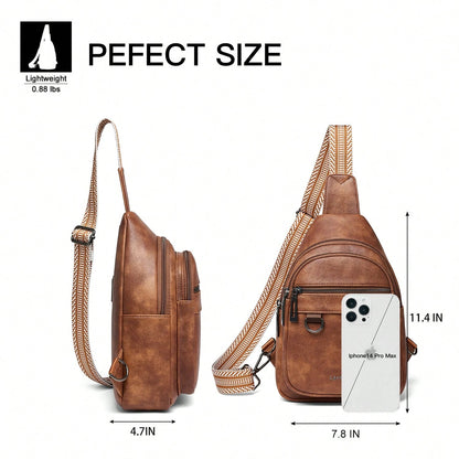 Sling Bag Crossbody For Women Girls With Adjustable Strap & Coin Purse| Stylish Urban Minimalist Commuting Lightweight Single Shoulder Women's Bag