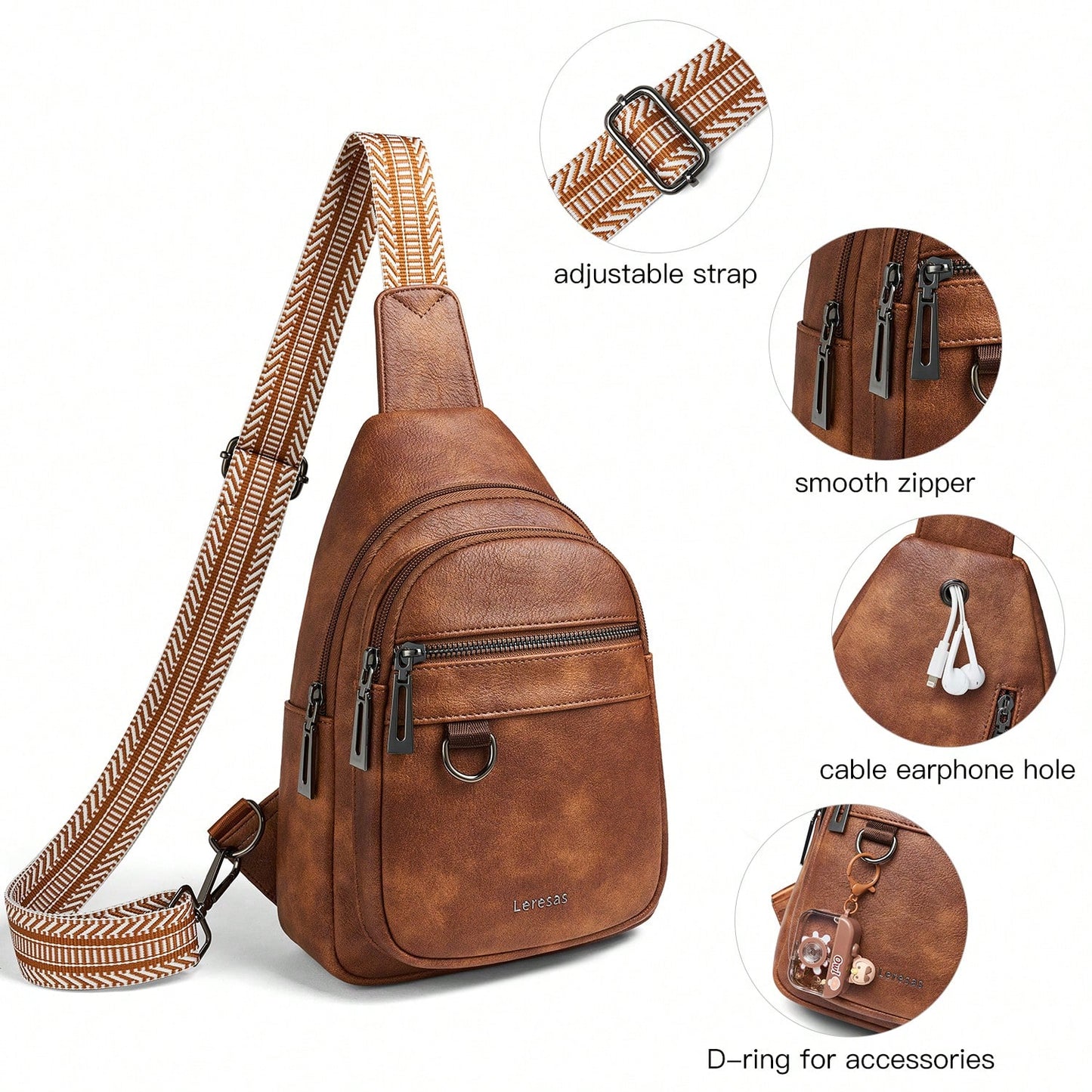 Sling Bag Crossbody For Women Girls With Adjustable Strap & Coin Purse| Stylish Urban Minimalist Commuting Lightweight Single Shoulder Women's Bag