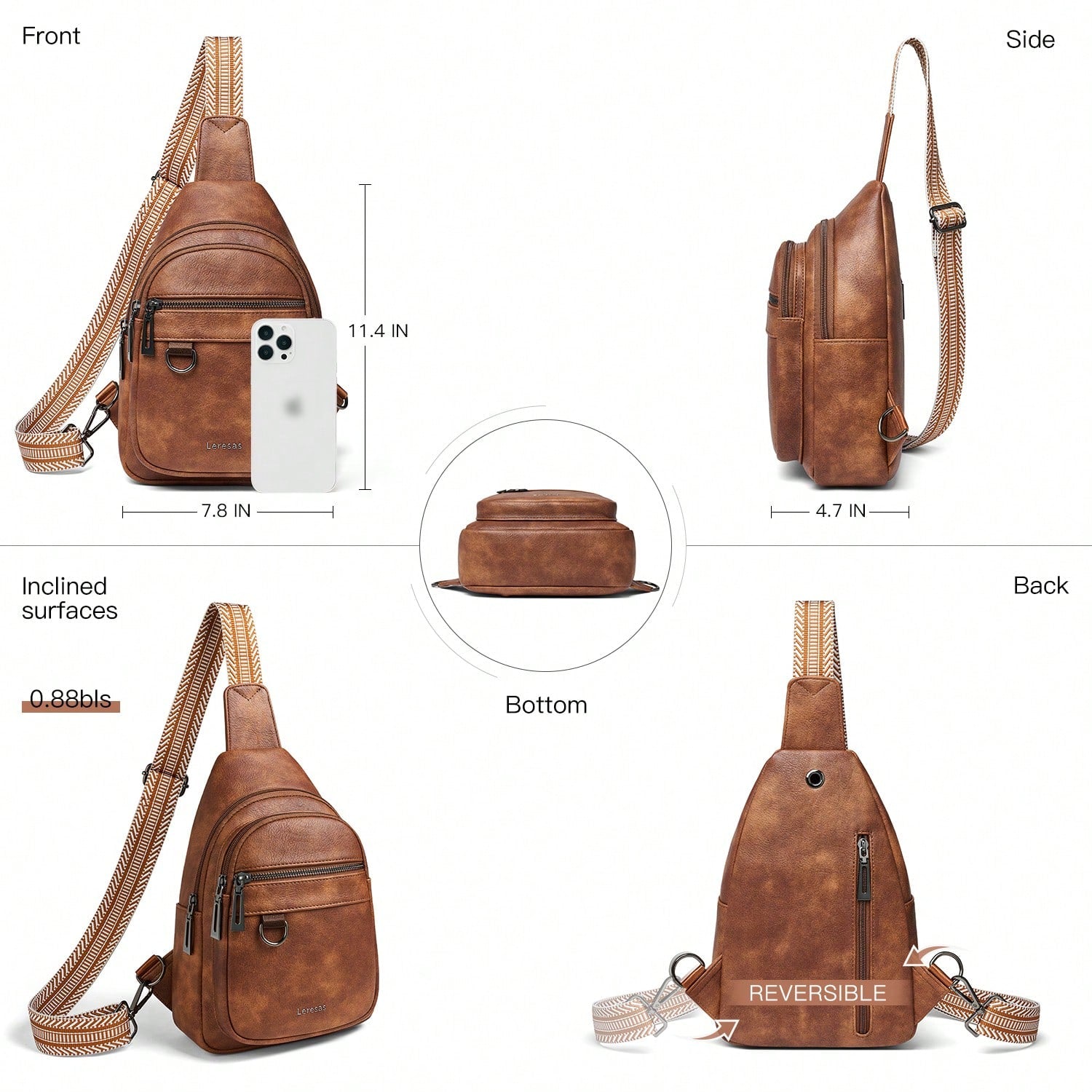 Sling Bag Crossbody For Women Girls With Adjustable Strap & Coin Purse| Stylish Urban Minimalist Commuting Lightweight Single Shoulder Women's Bag