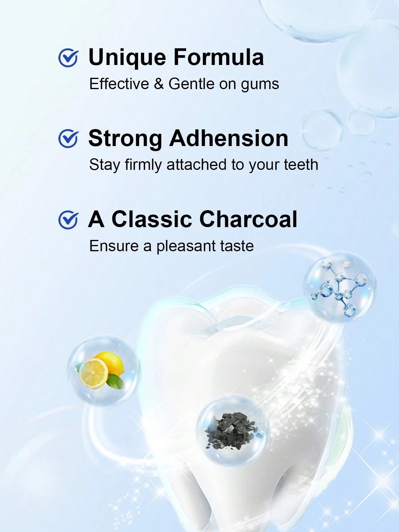 Slow Sunday Charcoal Teeth Whitening Strips, Mint, Charcoal, Get Rid Of Smoke Stains, Coffee Stains, Tea Stains, Keep Your Mouth Clean And White, Good Choice For Vacation, Beach, Travel Essentials, S