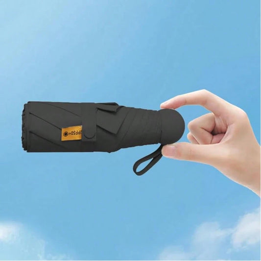Small Compact Umbrella For Women- Foldable Travel Umbrella With UPF 50+ UV Protection, Rainproof & Sunproof, Ideal For Backpack, Purse & Beach Trips