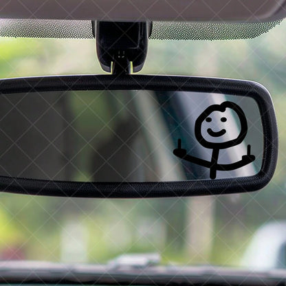 Smiling Little Man Motorcycle Stickers Waterproof Vinyl Decals Motorbike Helmet Fuel Tank Side Panels Fairing Decoration