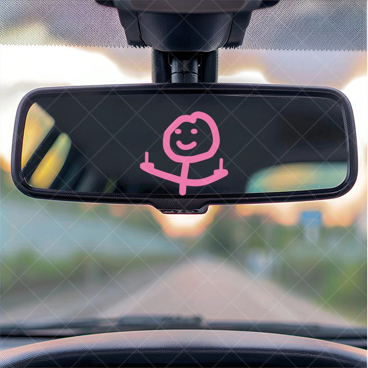 Smiling Little Man Motorcycle Stickers Waterproof Vinyl Decals Motorbike Helmet Fuel Tank Side Panels Fairing Decoration