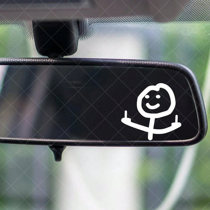 Smiling Little Man Motorcycle Stickers Waterproof Vinyl Decals Motorbike Helmet Fuel Tank Side Panels Fairing Decoration