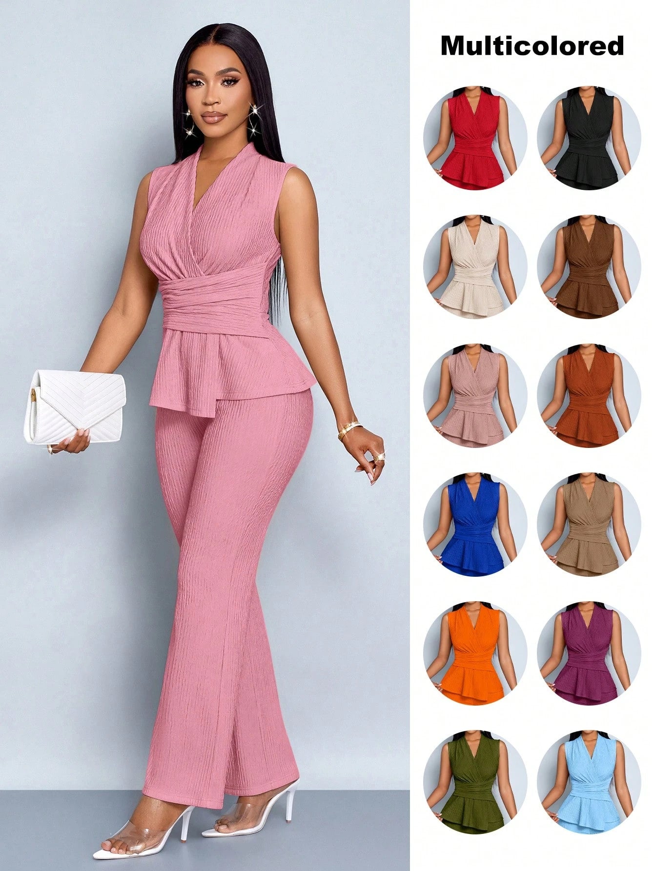 SOLERSUN Elegant Workwear Waist-Cinching Suit