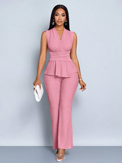 SOLERSUN Elegant Workwear Waist-Cinching Suit