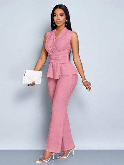 SOLERSUN Elegant Workwear Waist-Cinching Suit