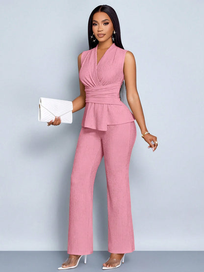SOLERSUN Elegant Workwear Waist-Cinching Suit