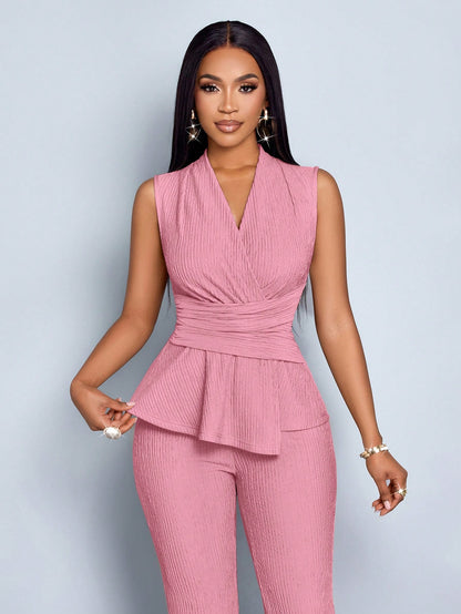 SOLERSUN Elegant Workwear Waist-Cinching Suit