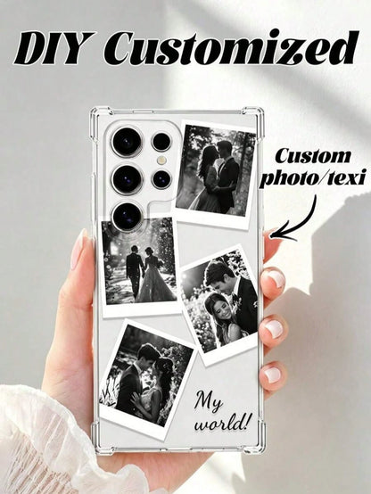 Solid Coffee Tone Multi Pastel Cartoon Turtle Brown Border Custom Personalized Cursive Name Phone Case, Custom Unique Black Hand Letter Fresh Coastal Aesthetic Shockproof Protective Cover For All Mobi