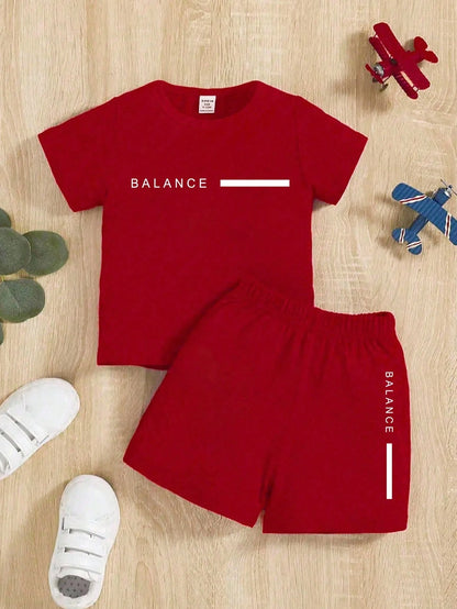 Souflis Souflis Toddler Boys' 2-Piece Outfit,Summer Casual Beach Rainbow Colorful Striped Coconut Tree Graphic Print Short Sleeve T-Shirt And Shorts Set,Daily Wear