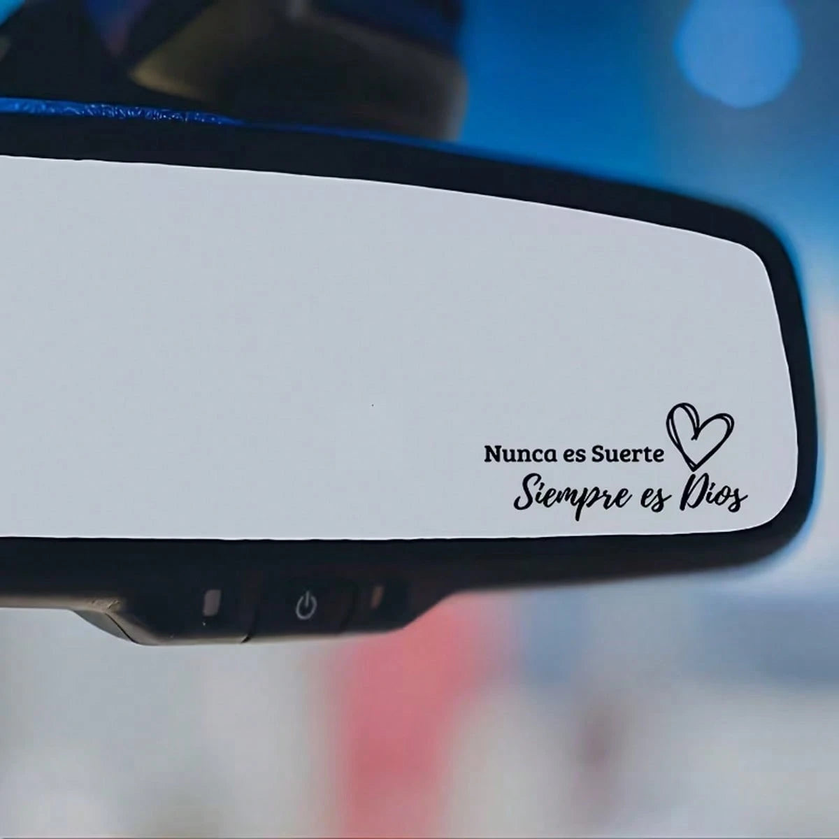 Spanish Inspirational Quote Sticker "Never Rely On Luck, But Eternity"- Rearview Mirror Sticker- Suitable For Cars, Laptops, Trucks, Motorcycles, Computers And Phones- Perfect Holiday Gift