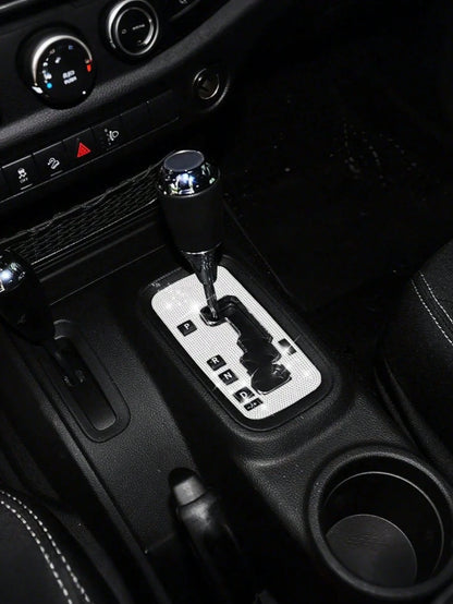 Sparkling Rhinestone Car Gear Shift Box Decorative Sticker Panel Cover, Sport Gear Shift Panel Trim Interior Decoration, Suitable For Styling Interior Female Car Accessories For, Family Gift