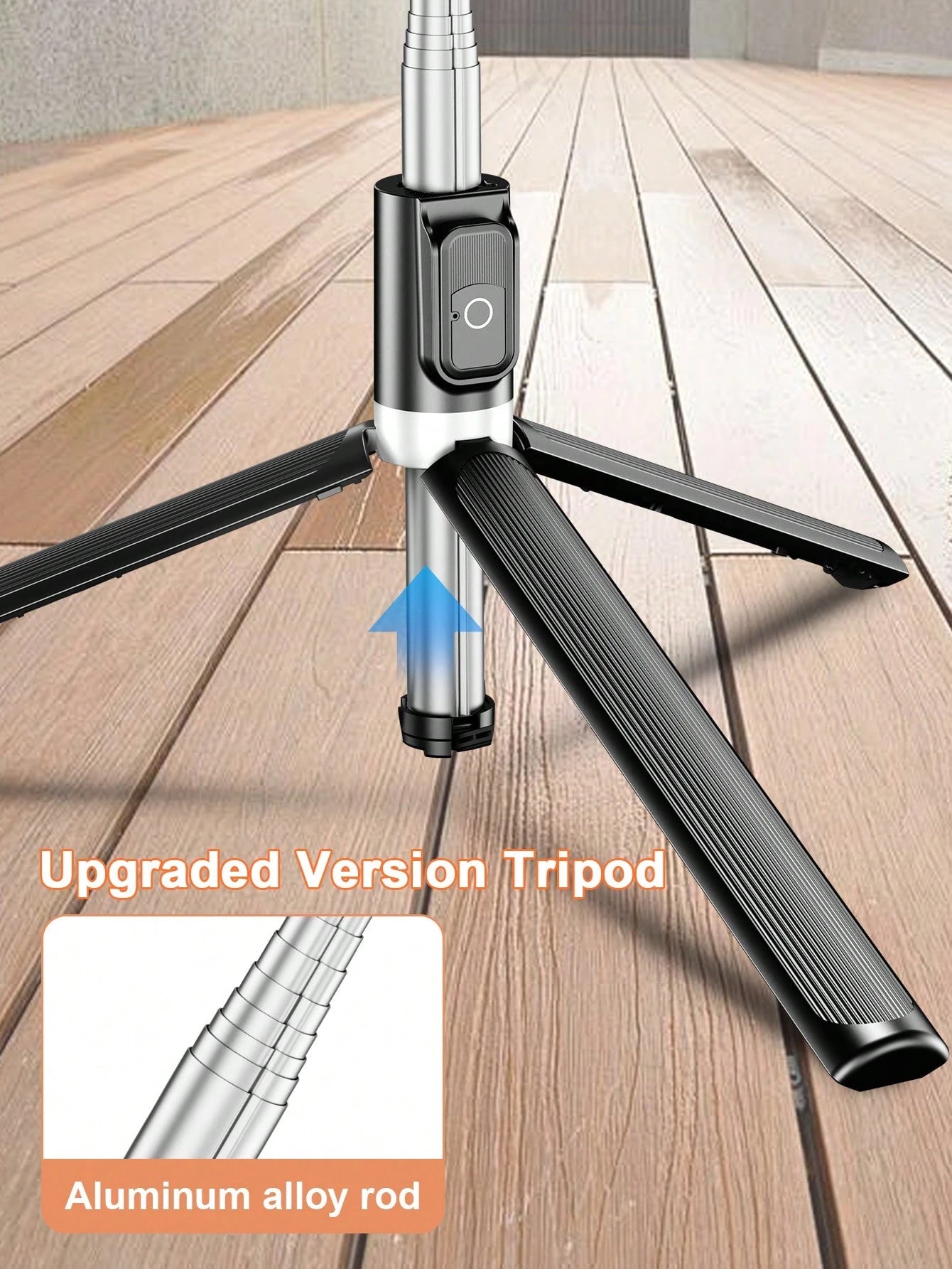 STICKMAG 100cm Wireless Bluetooth Selfie Stick Tripod With LED 3-Speed Adjustable Beauty Light, 360° Rotating Stainless Steel Anti-Shake, Suitable For Smartphones