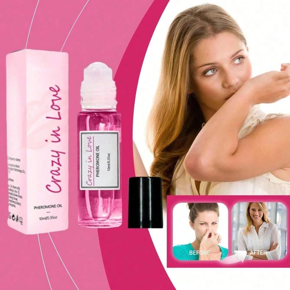 Story of Love 2PCS Women's Roll-On Perfume- Long-Lasting Fragrance Pheromone Cologne, Roll-On Perfume, Portable Travel Size| Crazy Love Roll-On Fragrance Oil, Crazy Love Perfume, Long-Lasting Port