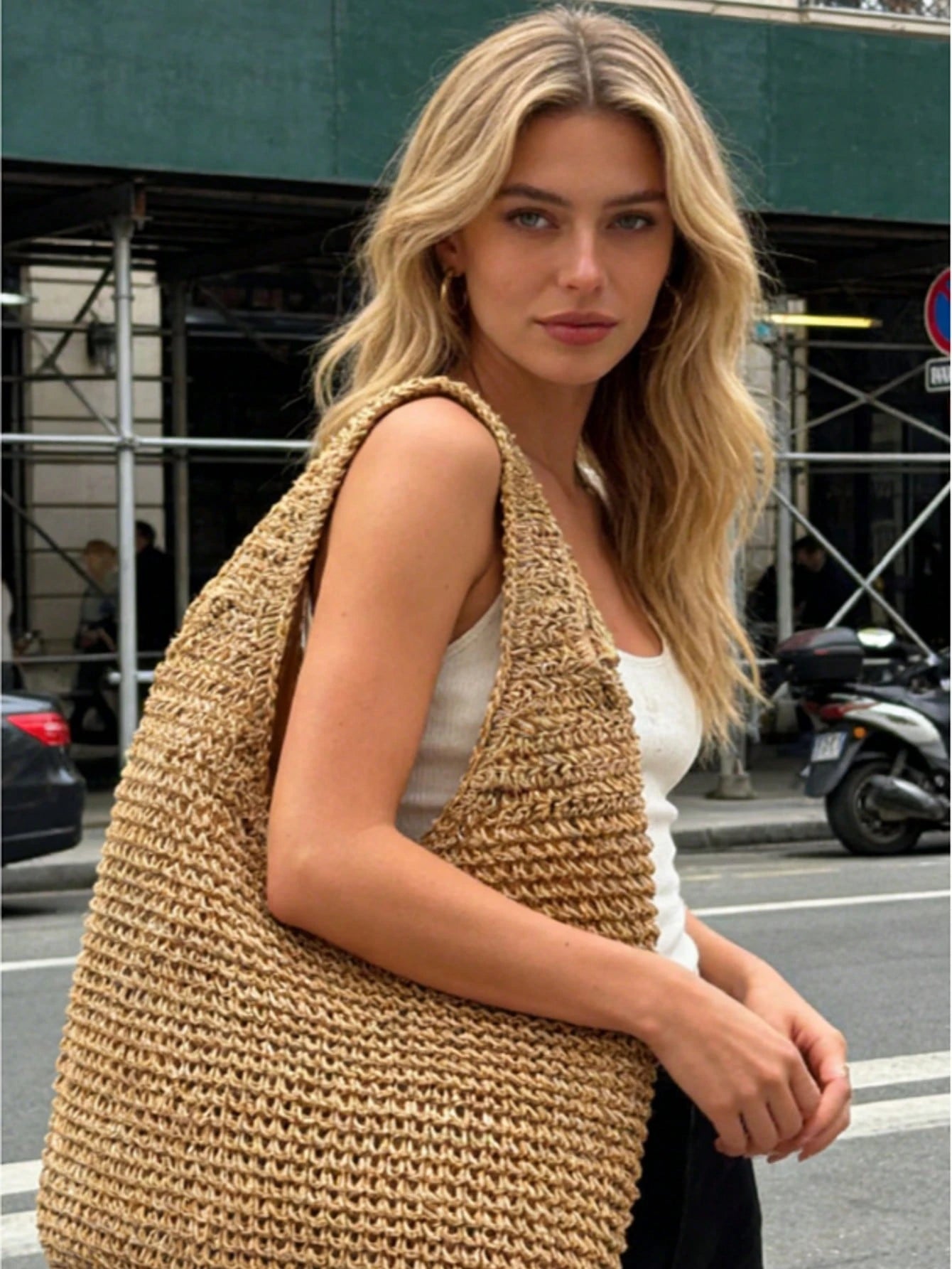 Straw Beach Bag For Women,Straw Woven Bag,Large Capacity Summer Bag,For Beach Travel,Outings,Dates,Shopping,Daily Use,Gifts,Vacation Essentials