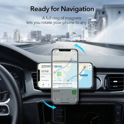 Strong Magnet Air Vent Car Wireless Charger 15W Fast Charge Anti-Shake Phone Holder For IPhone Galaxy Car Interior Accessories