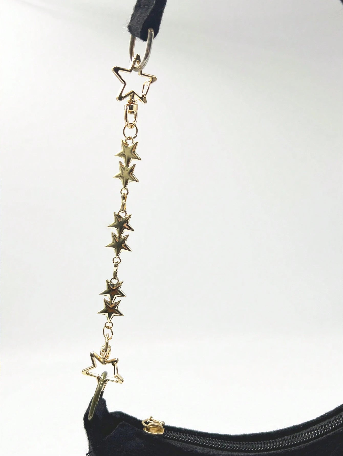 Stylish Metallic Star Shaped Bag Strap Chain, Elegant Replacement Shoulder Strap For Women Handbags Valentines