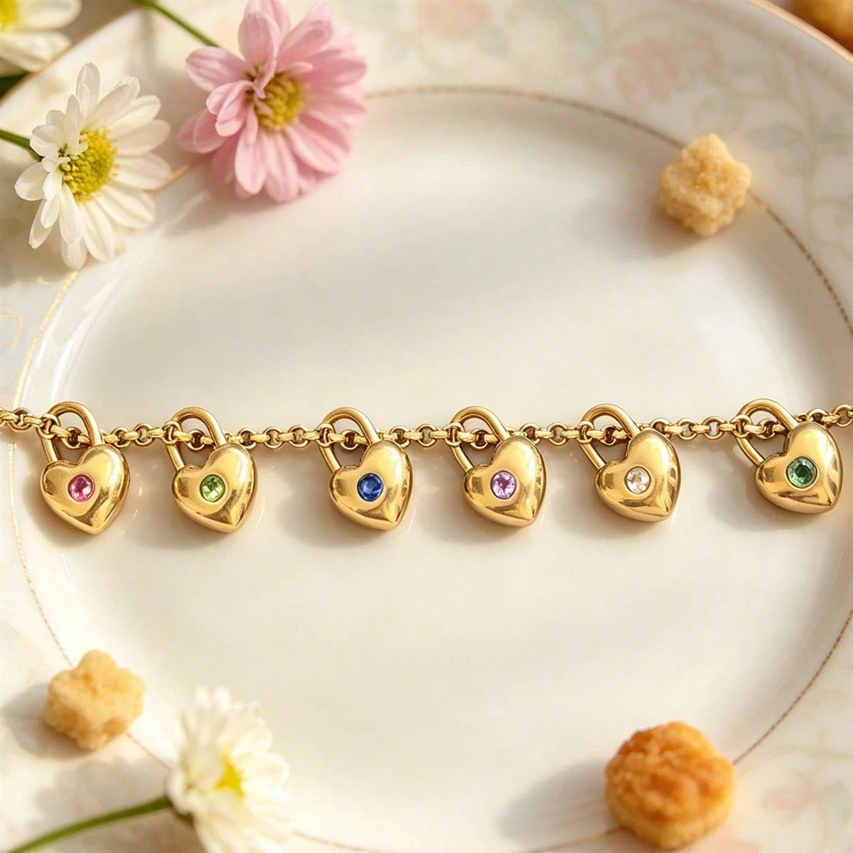 Sultry Pendant Necklace With Adjustable, Heart, Floral, For Date Night, Sultry Finish In Gold-Plated Alloy, Perfect For Date Night, Flattering Fit.