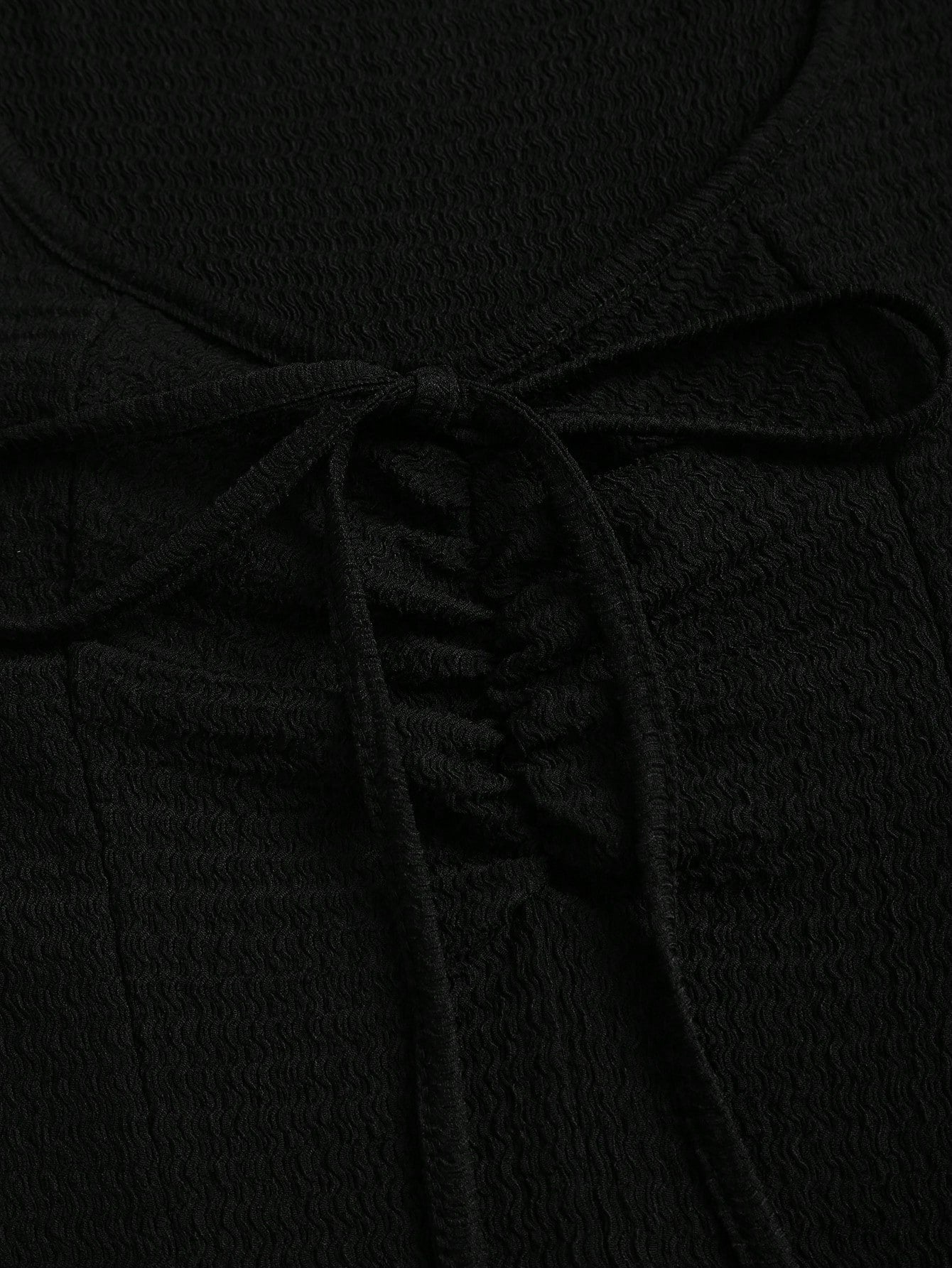 Sweetra Solid Color Ruched Fitted Knit Maxi Dress, European And American Style Everyday Black Summer Elegant