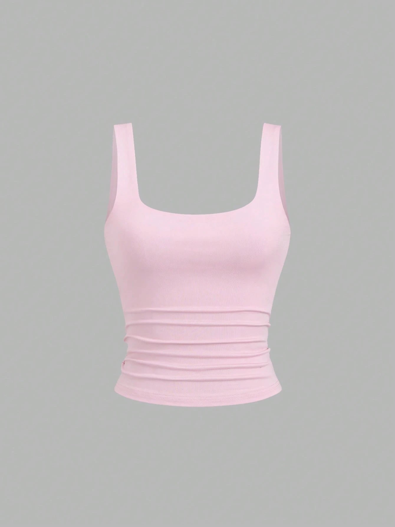 Sweetra Women's Casual Pleated Scoop Neck Tank Top, Summer
