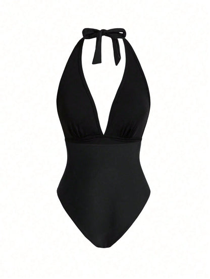 Swim Oasis Sunner Vacation Elegant Romantic Starfish Decor One-Piece Swimsuit Set For Summer