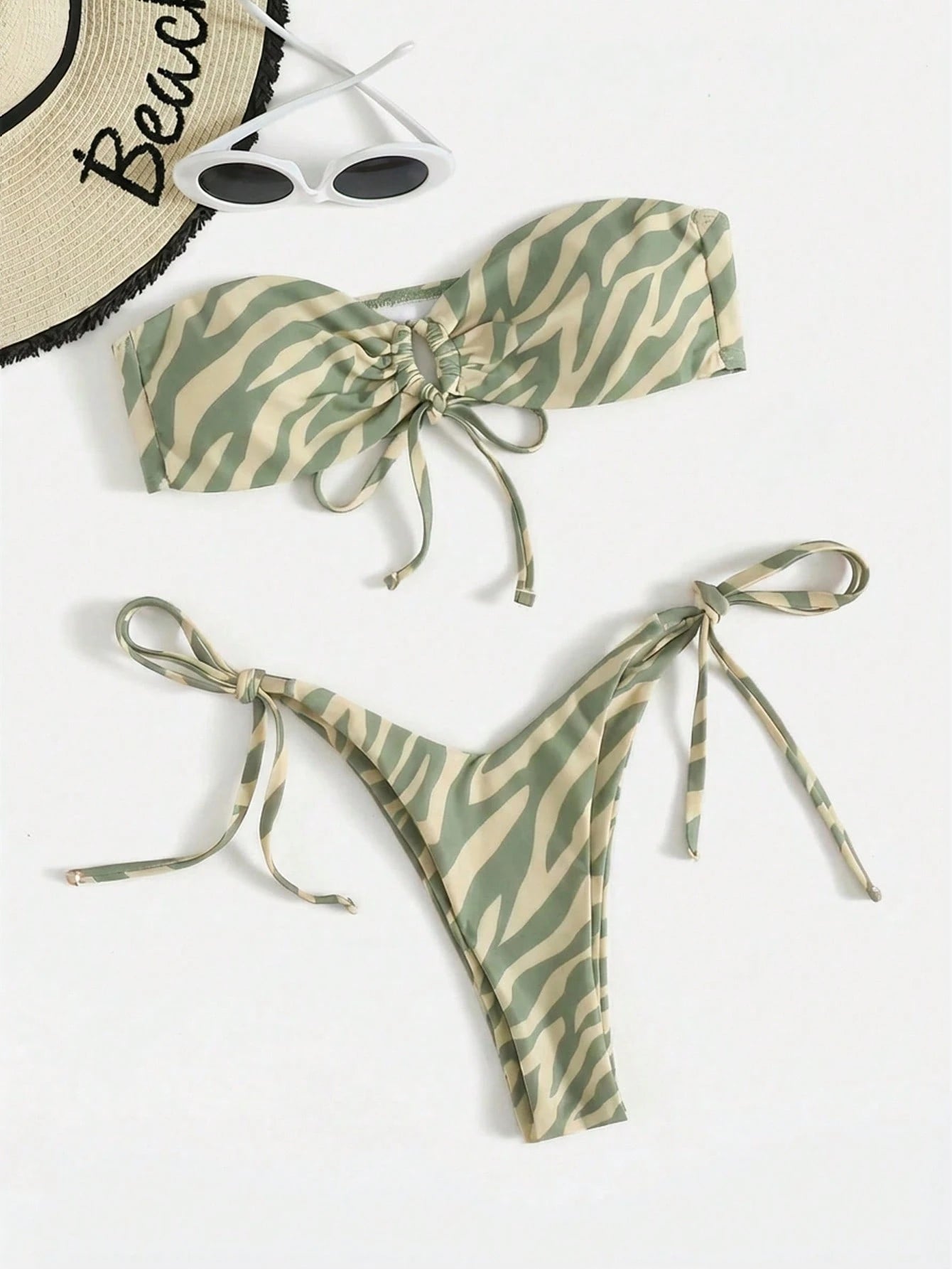 Swim Women's Beach Vacation Printed Bikini Set, Random Print
