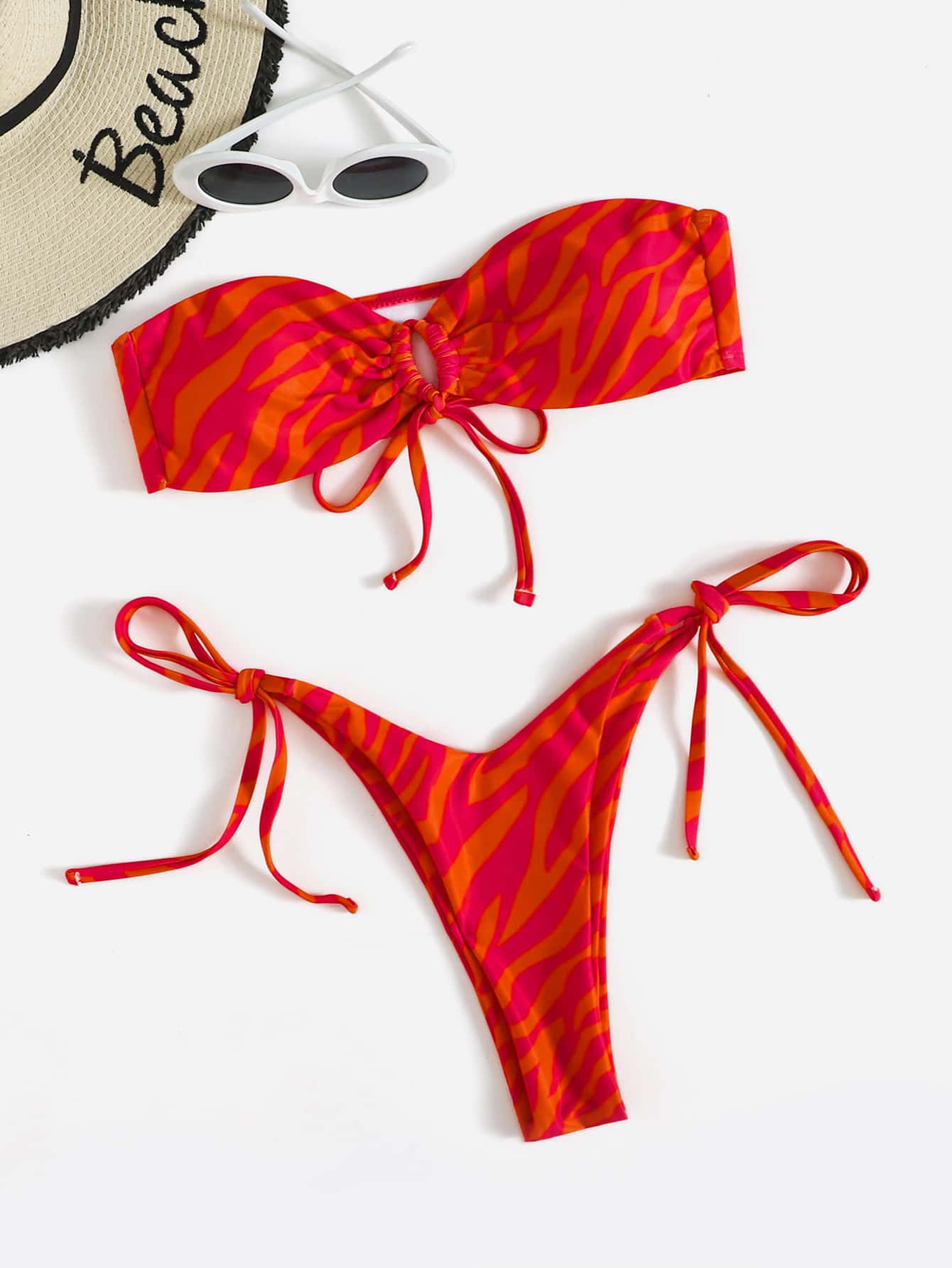 Swim Women's Beach Vacation Printed Bikini Set, Random Print