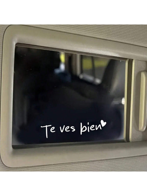 "Te Ves Bien" You Look Good Car Rearview Mirror Dressing Mirror Decorative Stickers Doors And Windows Room Walls Laptop Family Life Stickers Inspirational Spanish Style