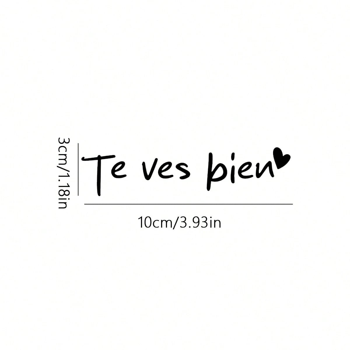 "Te Ves Bien" You Look Good Car Rearview Mirror Dressing Mirror Decorative Stickers Doors And Windows Room Walls Laptop Family Life Stickers Inspirational Spanish Style