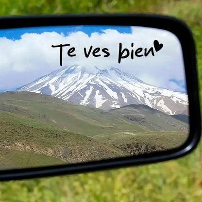 "Te Ves Bien" You Look Good Car Rearview Mirror Dressing Mirror Decorative Stickers Doors And Windows Room Walls Laptop Family Life Stickers Inspirational Spanish Style