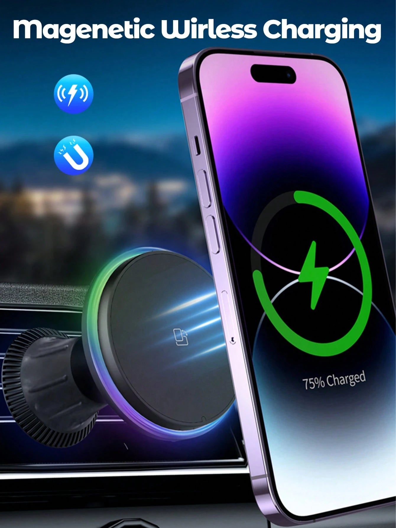 Teckwe Car Wireless Charger, QI Wireless Charging Standard