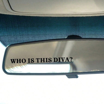 The English Letters "Who Is This Diva" Are Car Stickers, Beautiful Stickers, Car Decoration Stickers, Home Decoration Stickers, Party Decoration Stickers, Cute And Beautiful Car Stickers, Suitable For