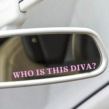 The English Letters "Who Is This Diva" Are Car Stickers, Beautiful Stickers, Car Decoration Stickers, Home Decoration Stickers, Party Decoration Stickers, Cute And Beautiful Car Stickers, Suitable For