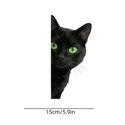 The Eye-Catching And Fun Car Stickers For The Black Cat Are Suitable For Laptops, Cars, Motorcycles, Covering Scratches-An Ideal Gift For Various Occasions