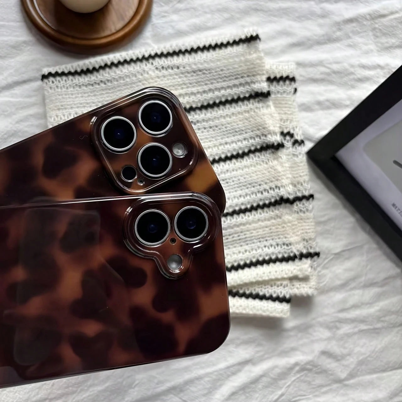 Thin & Super Soft European/Korean/Middle Eastern Style Fashion Leopard Print Amber Gradient Tie Dye Phone Case Compatible With IPhone 17 Pro Max/17 Air/16 Pro Max/15 Pro Max/14 Pro/13 Pro/12/11 Person