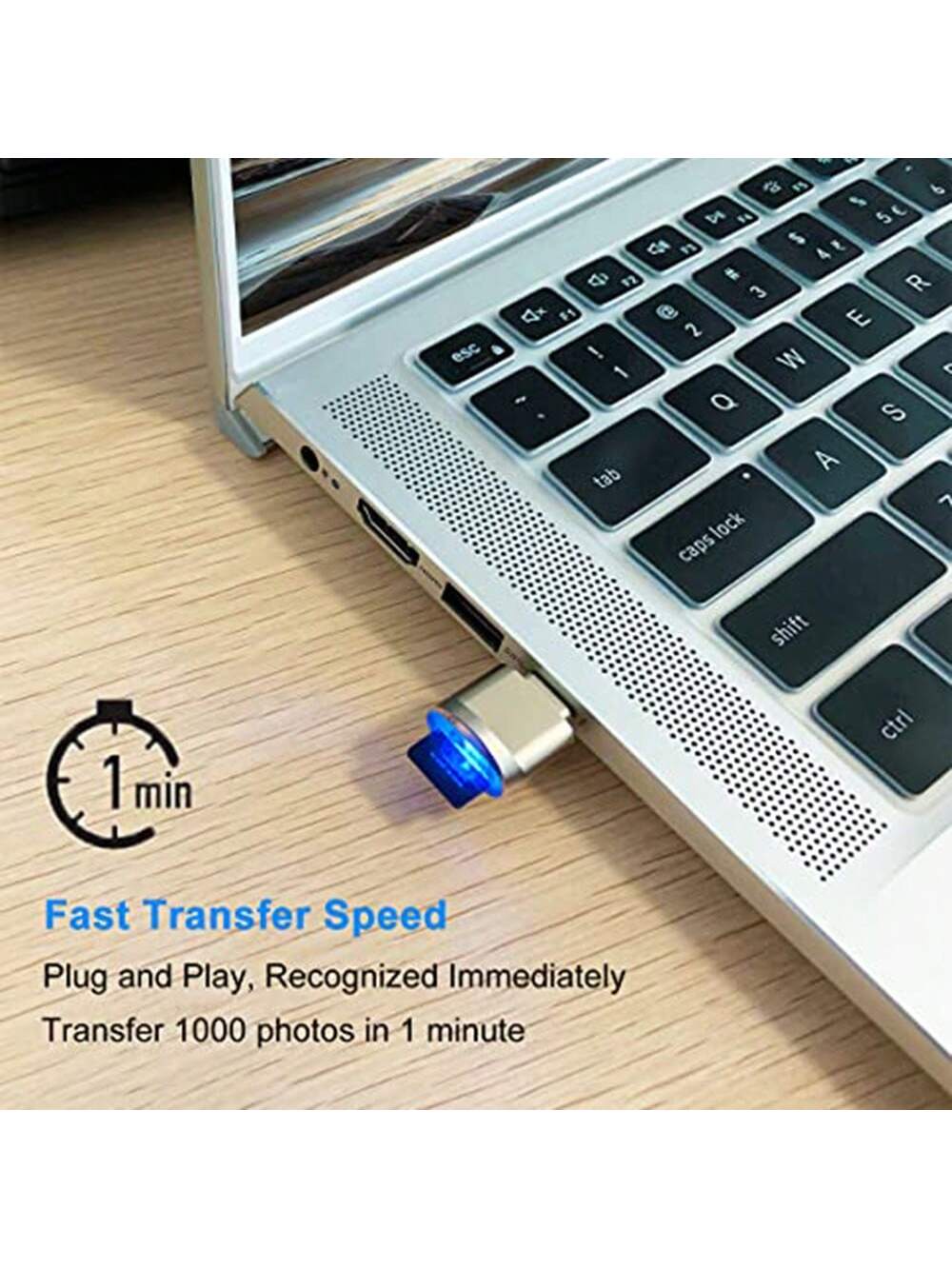 This Micro SD Card Reader, USB-C To SD Card Reader, Type-C TF Card Reader, Comes With A USB-C To USB Adapter. The Mepsies USB OTG Card Reader Is Compatible With Laptops, MacBooks, Galaxy Phones And Ot