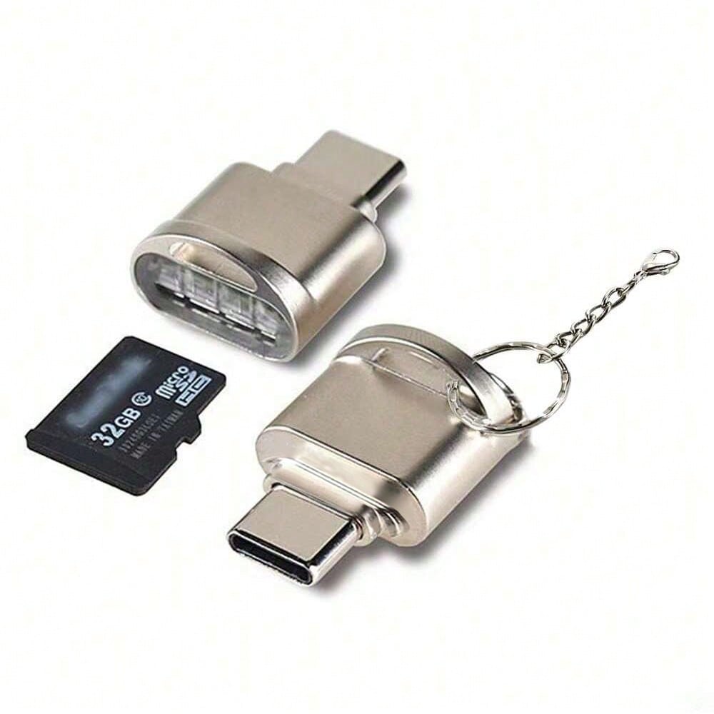 This Micro SD Card Reader, USB-C To SD Card Reader, Type-C TF Card Reader, Comes With A USB-C To USB Adapter. The Mepsies USB OTG Card Reader Is Compatible With Laptops, MacBooks, Galaxy Phones And Ot
