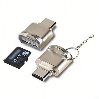 This Micro SD Card Reader, USB-C To SD Card Reader, Type-C TF Card Reader, Comes With A USB-C To USB Adapter. The Mepsies USB OTG Card Reader Is Compatible With Laptops, MacBooks, Galaxy Phones And Ot