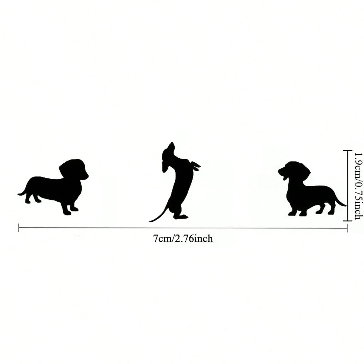 Three-Pack Of Easter Egg Stickers For Dachshunds| Miniature Dog Stickers| Small Vehicle Decals| Hidden Truck Stickers| Waterproof Stickers| Dog Car Decorations