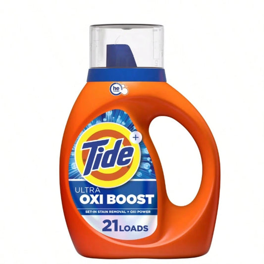 Tide Liquid Laundry Detergent Ultra Oxi Boost 30 Fl Oz 21 Loads Advanced Stain Remover Formula