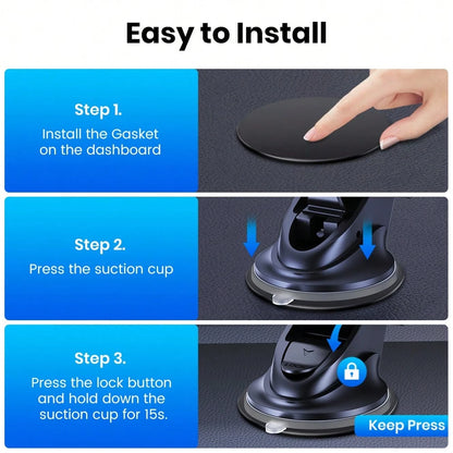 TOPK D48X Magnetic Car Phone Holder Mount, Powerful Magnetism Premium Quality Support Single-Hand Operation Metal Hook Magnetic Car Phone Mount, Powerful Magnetism Premium Quality Support Single-Hand