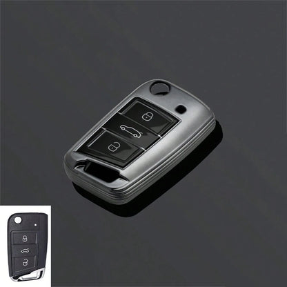 TPU Car Key Case Cover Shell For VW Golf 7 MK7 Tiguan MK2 For Seat Ateca Leon FR Ibiza For Octavia