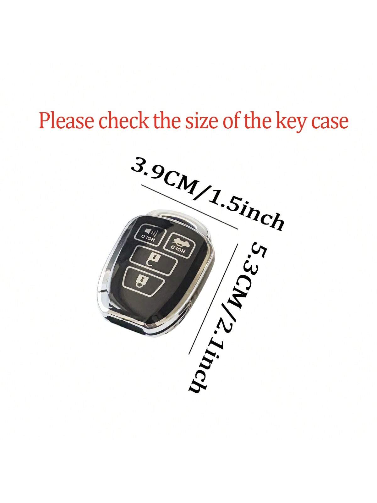 TPU Car Key Case Fit For Toyota Prius RAV4 Camry Corolla 2014 2015 2016 2017 Shell FOB Bag Key Chain Key Protector Accessories