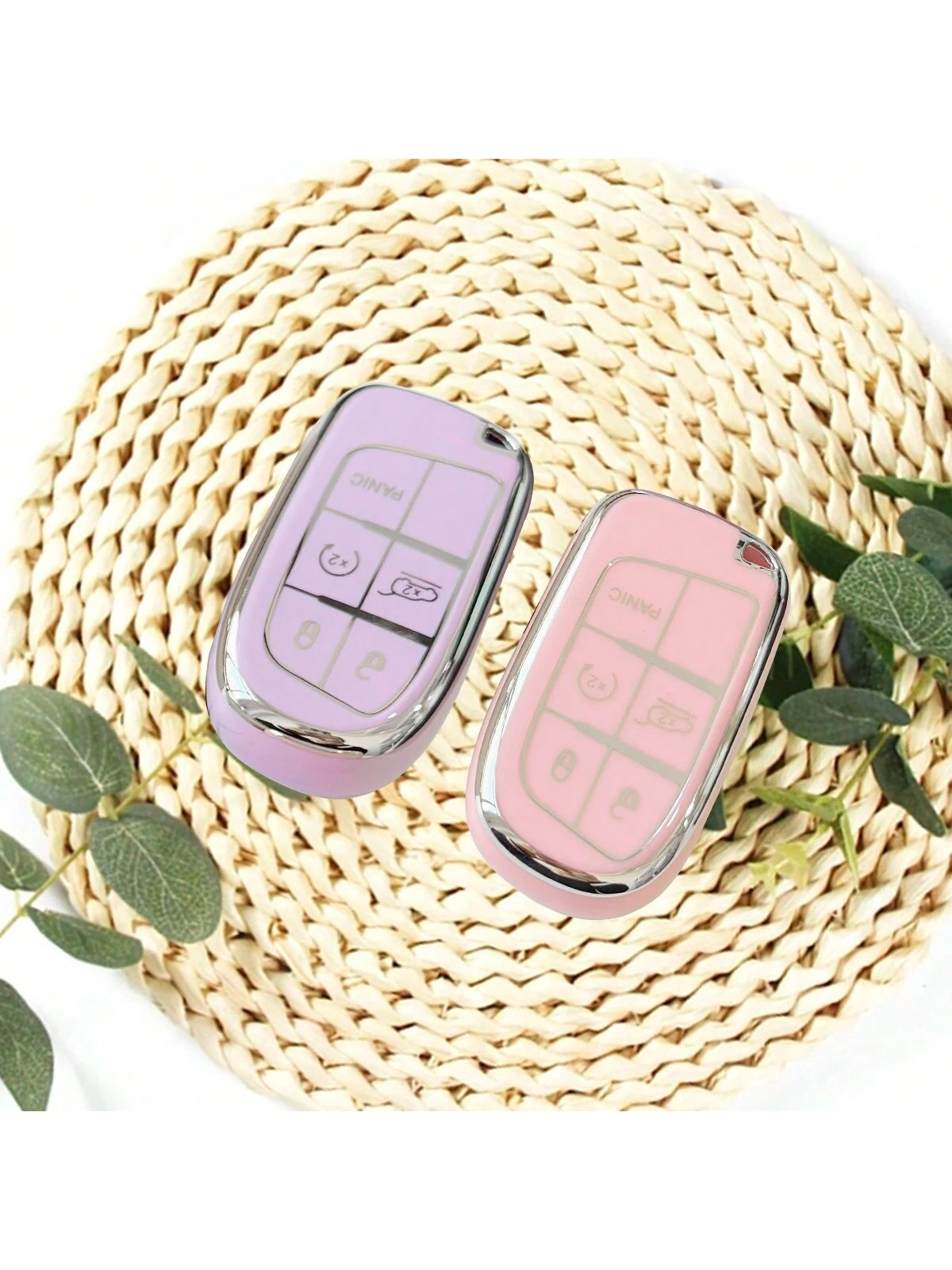 TPU Car Pink/Silver/Purple/White Gold/Blue/Black Silver Key Shell Cover Fob For Renegade, Fiat Compass, Grand Cherokee, Chrysler 300C, Dodge Ram, Charger, Challenger