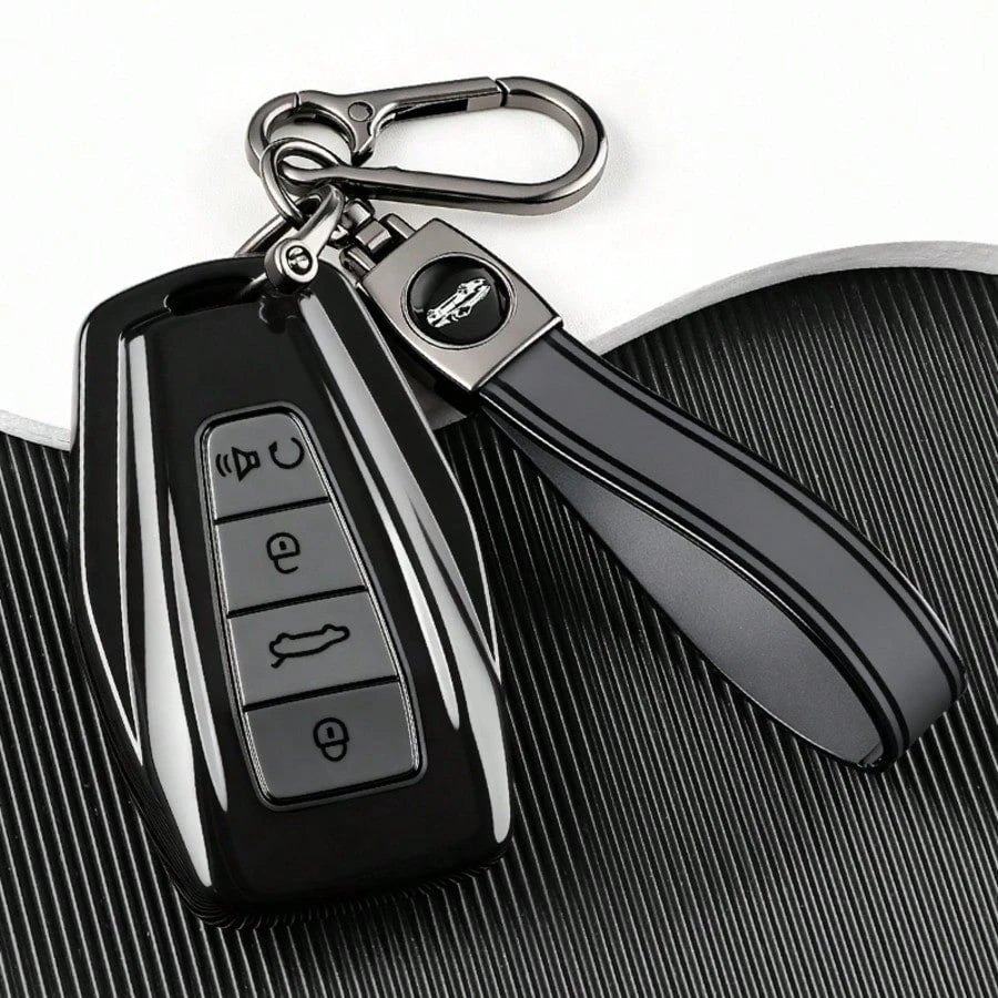 TPU Car Remote Key Cover Compatible With Geely Coolray Emgrand GT GS S Manjaro Atlas For Pro Okavango Tugella, Compatible With Proton S70 X50 X70 Key Cap Accessory
