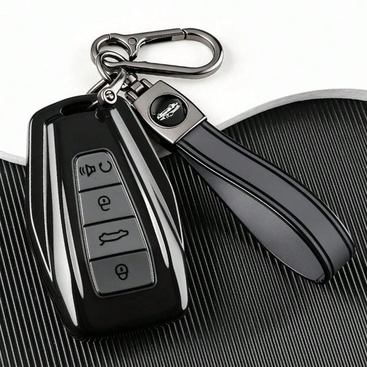 TPU Car Remote Key Cover Compatible With Geely Coolray Emgrand GT GS S Manjaro Atlas For Pro Okavango Tugella, Compatible With Proton S70 X50 X70 Key Cap Accessory
