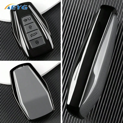 TPU Car Remote Key Cover Compatible With Geely Coolray Emgrand GT GS S Manjaro Atlas For Pro Okavango Tugella, Compatible With Proton S70 X50 X70 Key Cap Accessory
