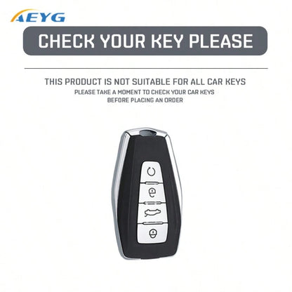 TPU Car Remote Key Cover Compatible With Geely Coolray Emgrand GT GS S Manjaro Atlas For Pro Okavango Tugella, Compatible With Proton S70 X50 X70 Key Cap Accessory